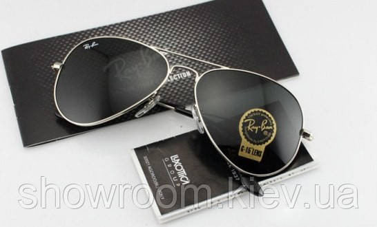 Жіночі сонцезахисні окуляри RAY BAN aviator silver 2904 Київ - фото 1