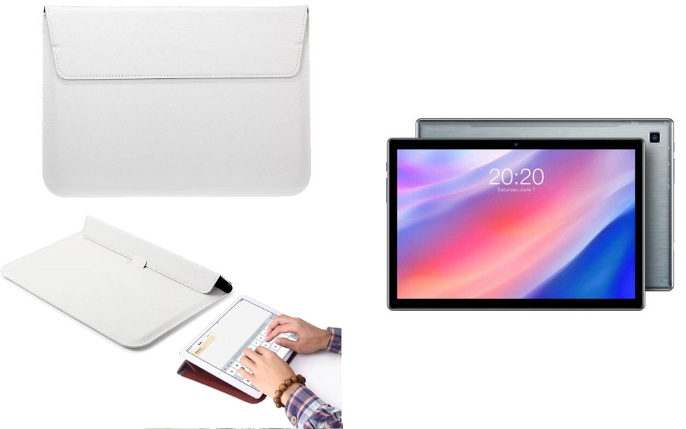 Чехол-конверт VitoCase для Teclast tPad P20HD, с функцией подставки для планшета Белый Киев - изображение 1