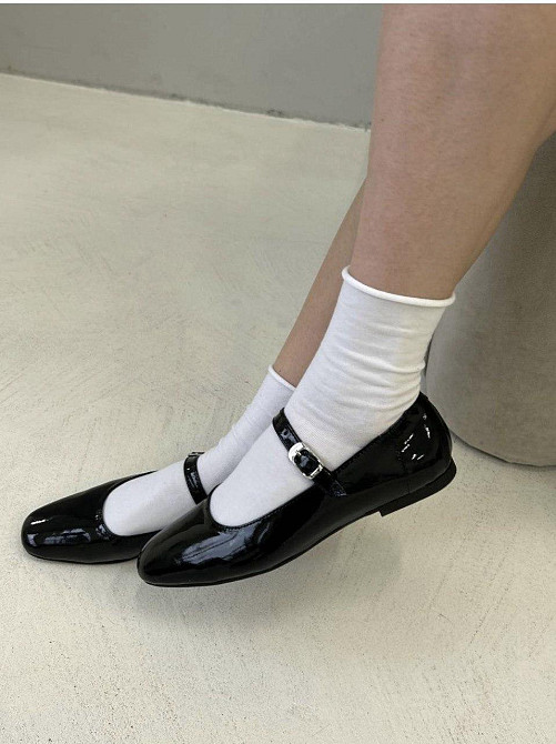 Балетки VIFEST чорні шкіра лакована 37-41р. (5459) Коломия - фото 4