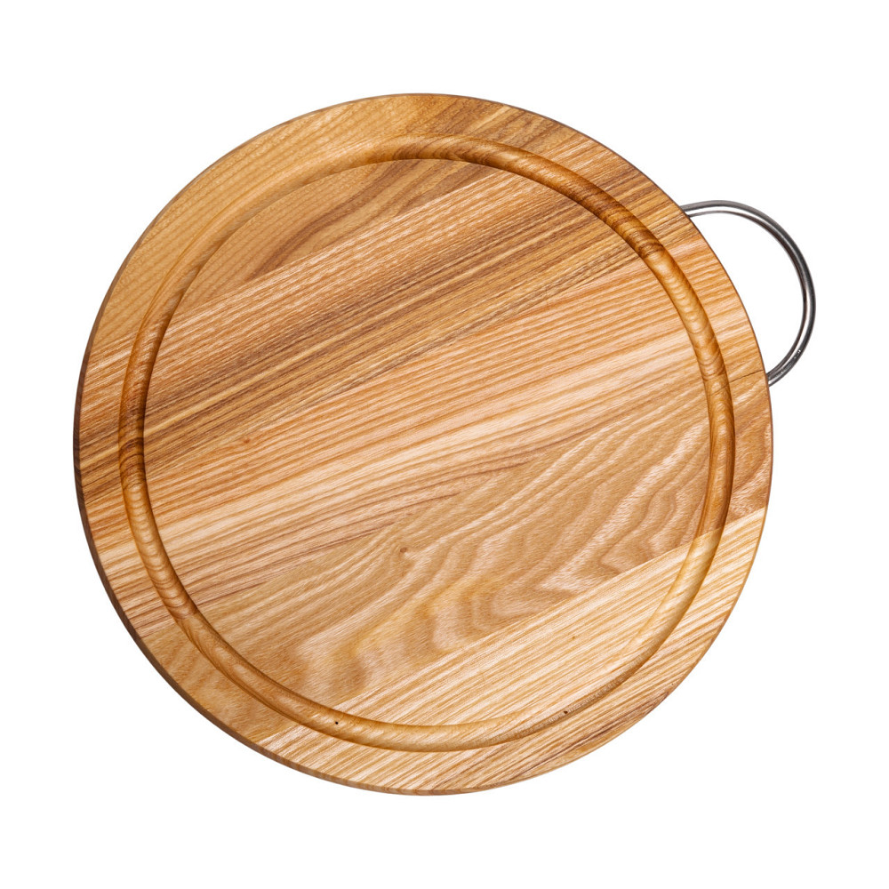 Обробна дерев'яна дошка кругла 25 см ясен C8W250 Київ - фото 1