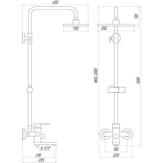 Душова система DOMINO  DMS-0005 Луцк