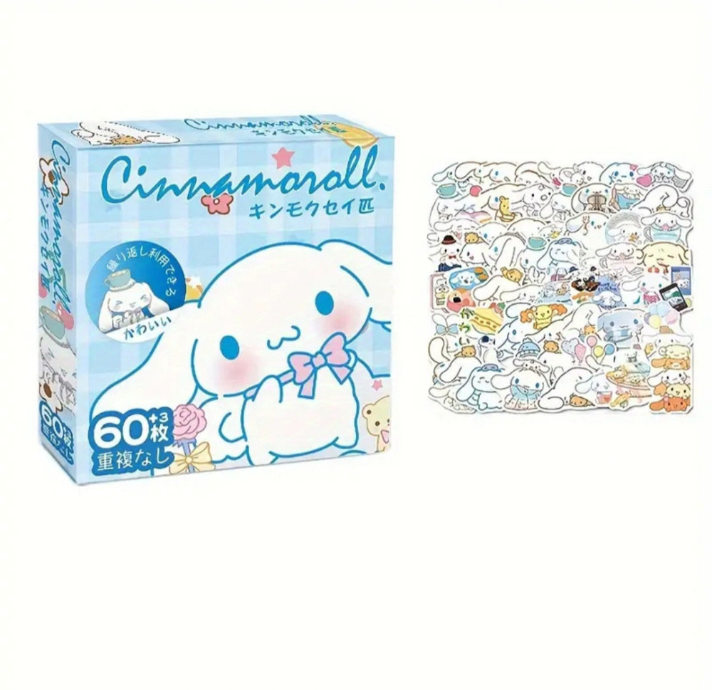 Набор стикеров 60шт с любимыми героями мультфильмов Киев - изображение 1