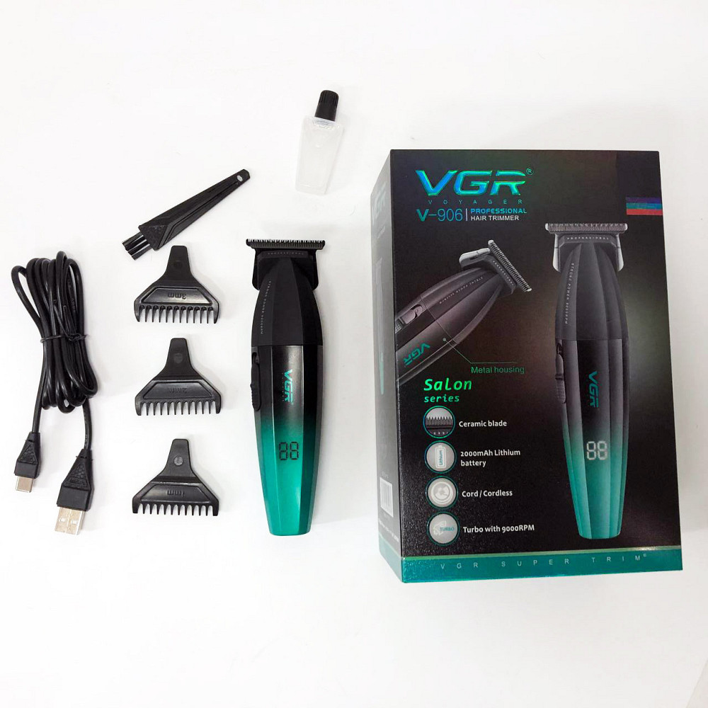 Машинка-тример для стрижки бездротова VGR V-906, Класна машинка для стрижки волосся OS-97 Львів - фото 1