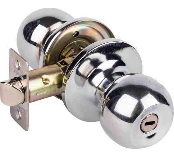 Ручка дверна кругла з засувкою FZB без ключа (сатин) Харків