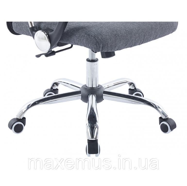 Офисное кресло операторское для персонала Bonro BN 002-2 с системой качания кресло для офиса компьютерное серое Мостиска - изображение 4