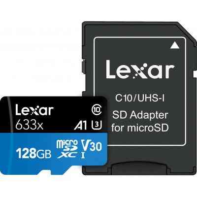Карта памяти Lexar 128GB microSDXC class 10 UHS-I 633x (LSDMI128BB633A) Винница