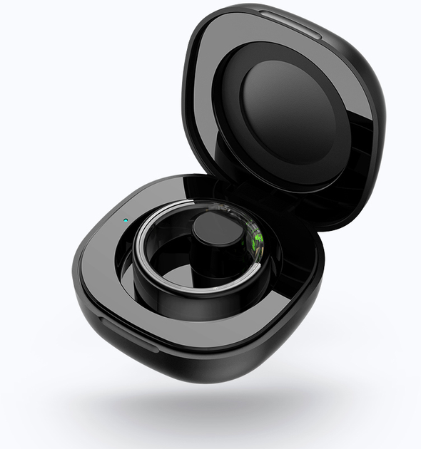 Смарт-кільце Smart Ring SSR-03 Black розмір 11, фітнес трекер, пульс, SpO2, сон, 5ATM, зарядний кейс Київ - фото 6