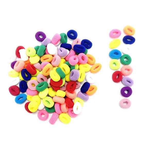 Набір резинок для волосся "Міні" 0307-1130 120 штук, різнокольорові Вінниця