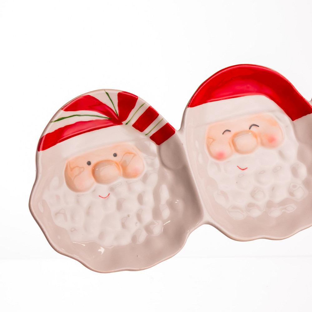 Блюдо сервірувальне новорічне для закусок Santa Claus 33.5×12.5 (см) з порцеляни CR-1-33 Київ - фото 4