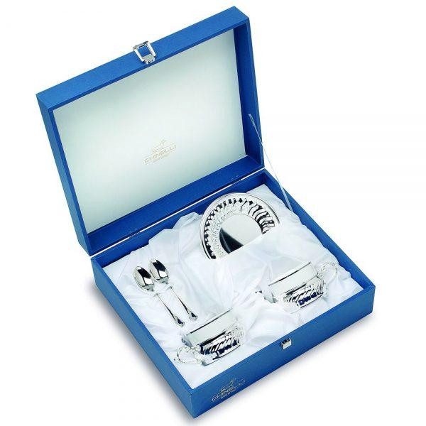 Набор для чая “Torciglione” на 2 персоны/ 2 чашки/2 блюдца/2 ложки, серебро Ровно - изображение 1