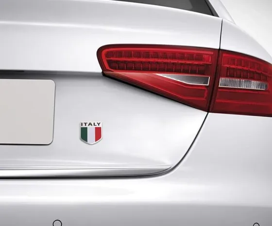 Наклейка на мото-авто Флаг Франция алюминиевая Киев