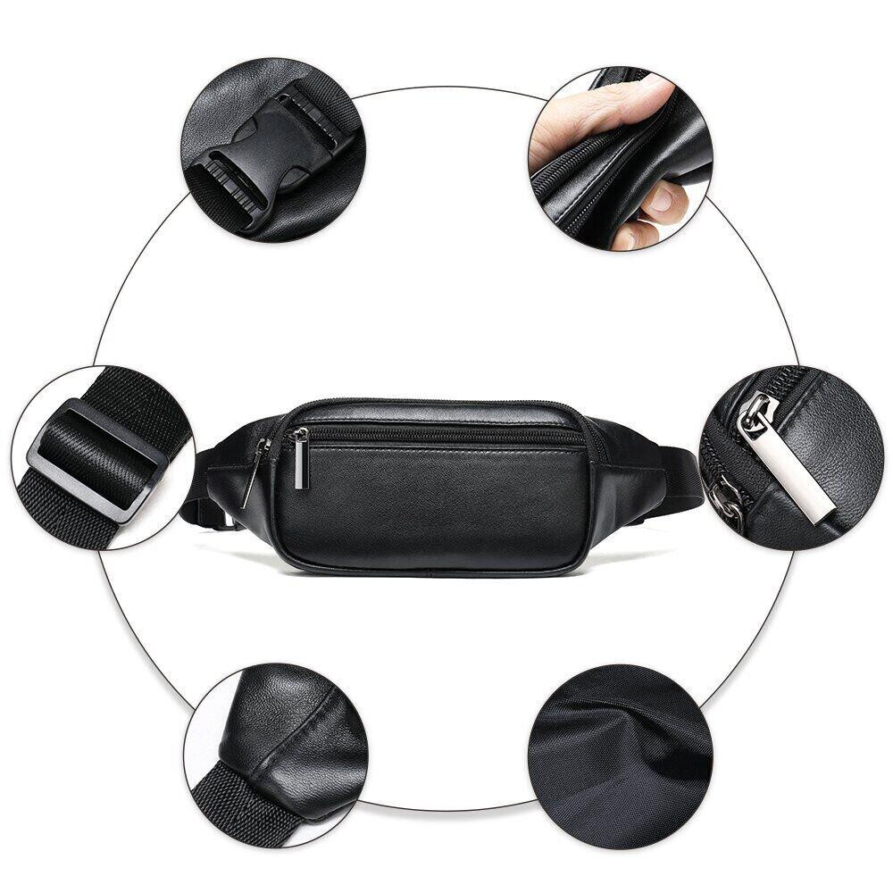 Бананка зі шкіри Чорна (Vintage) Київ - фото 4