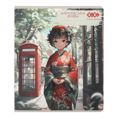 Зошит ZiBi предметний ANIME 48 аркушів клітинка, англійська мова (ZB.1704-09) Вінниця - фото 1