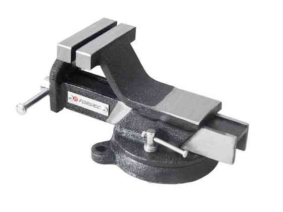 Тиски стальные поворотные с наковальней 5