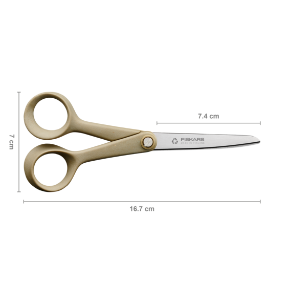 Універсальні Ножиці екологічні маленькі 16.7 см Fiskars "ReNew" (1062545) Нержавіюча сталь Нововолинськ