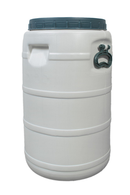 Белая бочка  40л широкая горловина для воды,молока и засолки Днепр - изображение 2