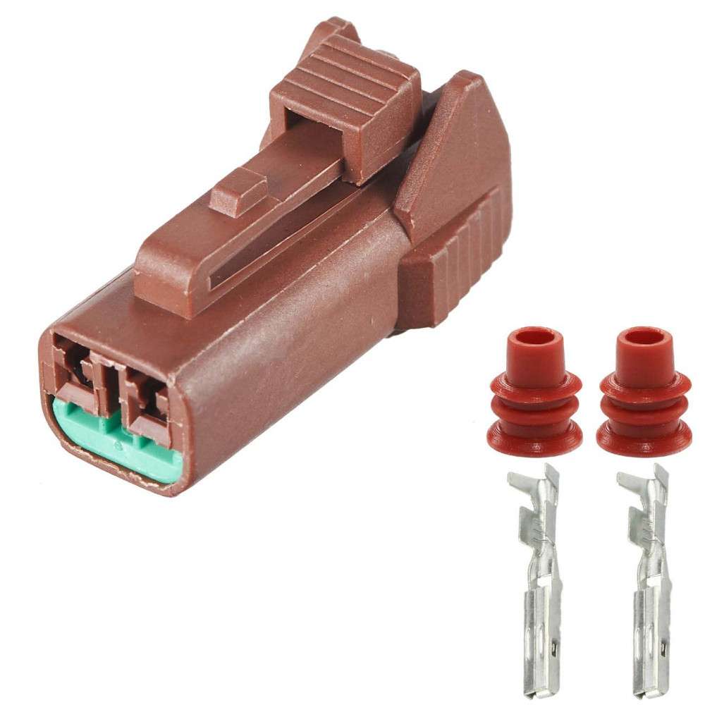 Разъем коннектор 2-контактный Коричневый, Пластик, 7123-8521-87157-7729-6PB015-0285 YAZAKI, KUM, Hyundai, Kia Киев - изображение 1