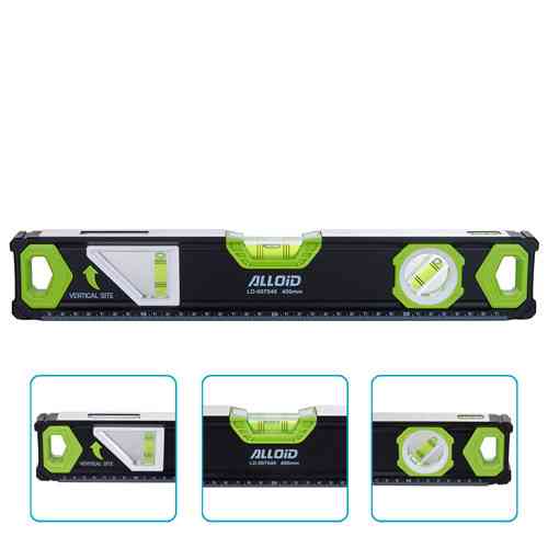 Alloid Pro. Рівень будівельний 40см, 3 капсули з магнітом та боковим вікном Одеса