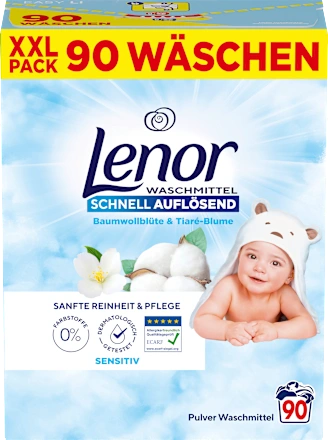 Lenor Waschmittelpulver Sensitiv Стиральный порошок для чувствительной кожи 90 Wl Львов