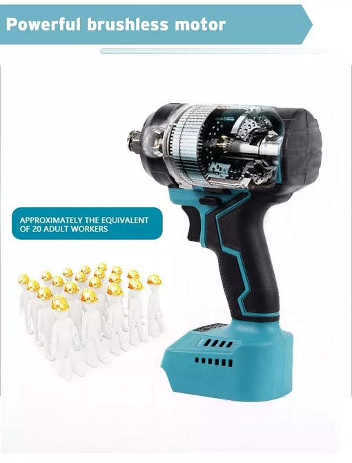 Аккумуляторный ударный гайковерт 350 Н.м BESTTOOL (98745521) (98745521) Киев - изображение 7