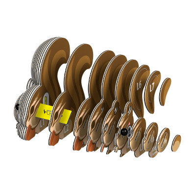 Пазл Eugy 3D Зоопарк Бурундук (XEG-041) Винница - изображение 5