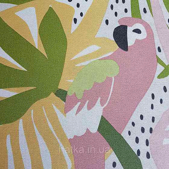 Шпалери флізелінові BN Doodleedo 0,53 х 10 м дитячі тропіки мавпи, папуги пальми монстери жовті рожеві Київ