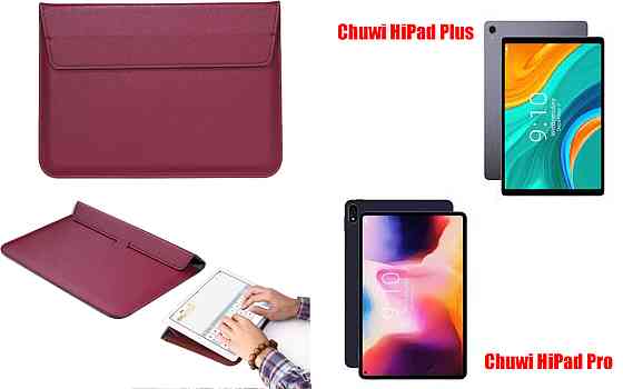 Чохол-конверт VitoCase для Chuwi HiPad Plus, HiPad Pro, з функцією підставки для планшета Бордовий Київ