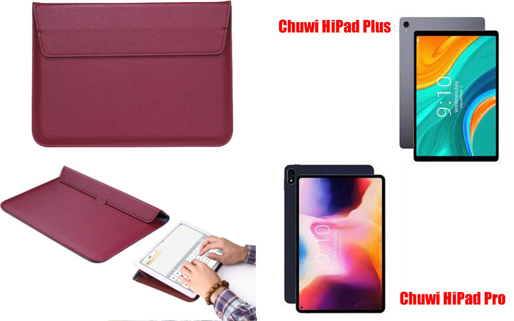 Чехол-конверт VitoCase для Chuwi HiPad Plus, с функцией подставки для планшета Черный Бордовый Киев - изображение 1