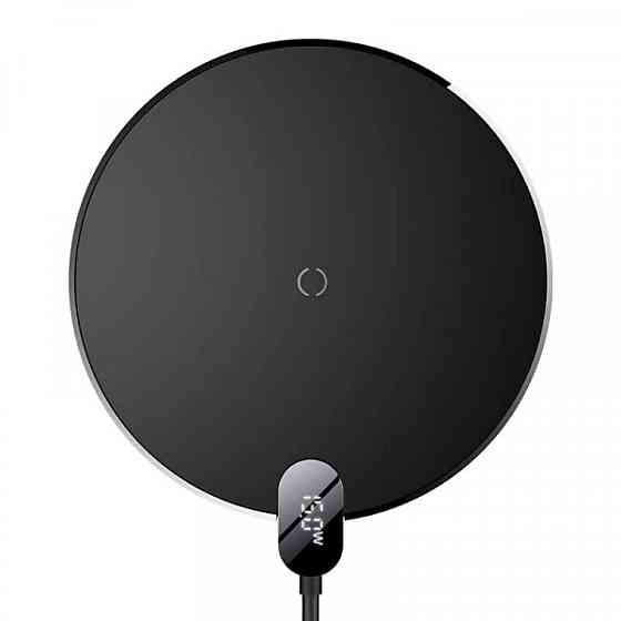Бездротовий зарядний пристрій Baseus Digital LED Display Gen 2 Wireless Charger 15W Black CCED000001 Одеса