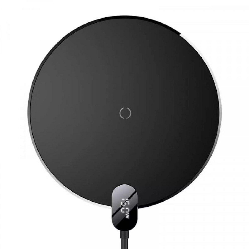 Бездротовий зарядний пристрій Baseus Digital LED Display Gen 2 Wireless Charger 15W Black CCED000001 Одеса - фото 1