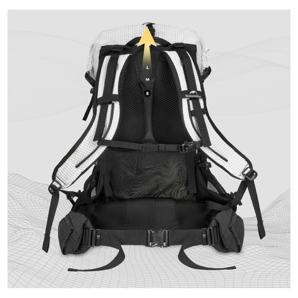Рюкзак туристичний Naturehike Helium CNK2450XB016 (40 л) Білий L Вінниця - фото 5