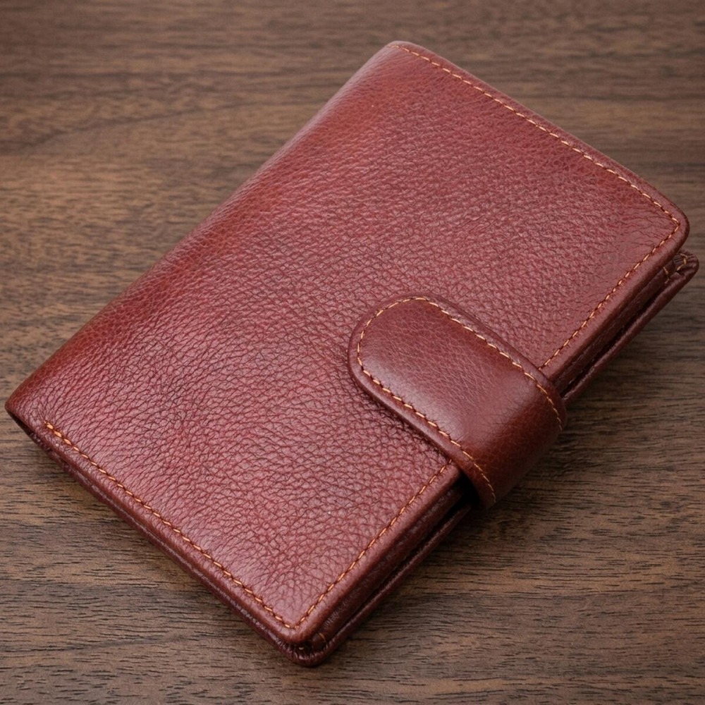 Вертикальний чоловічий портмоне з натуральної шкіри 21399 Vintage Коричневий Київ - фото 11