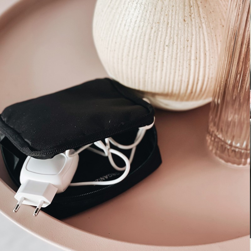 Органайзер для зарядок 11х11х2 см (Чорний) Суми - фото 1