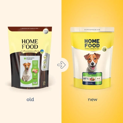 Сухой корм для собак Home Food ADULT MINI Low-grain For active adult and junior с ягненком и рисом 700 г (4820235020415) Винница - изображение 2