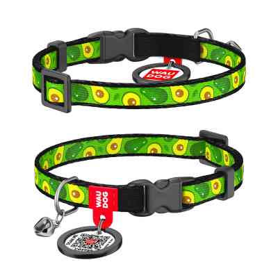 Нашийник для тварин WAUDOG Авокадо з QR паспортом XS 20-30 см (5280) Вінниця