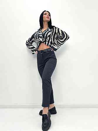 Классические вельветовые брюки Axel батал 52, Графит Киев