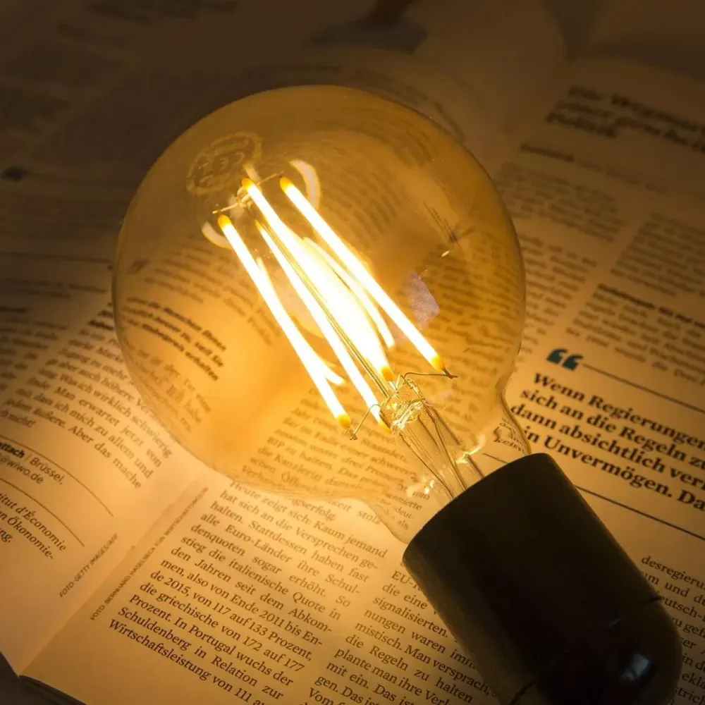 Світлодіодна лампа Едісона E27 6W димована ExtraStar зі спіральною ниткою розжарювання Дніпро - фото 3