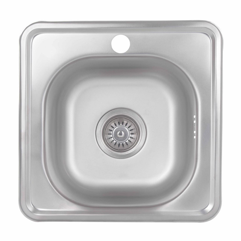 Кухонная мойка Brinex 3838 0,6 мм Satin (BRIN3835SAT06) Киев - изображение 1