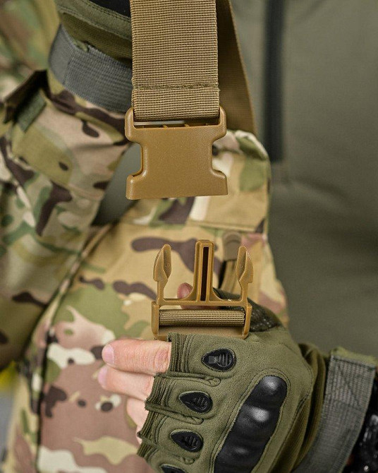 Нагрудная тактическая сумка klinton ДЛ6242 Одесса - изображение 6