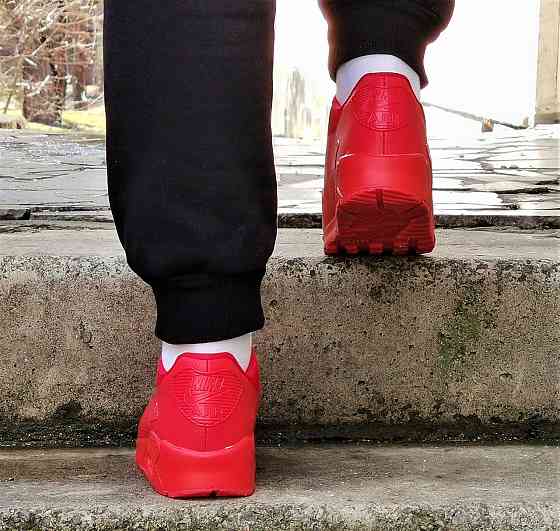 Кроссовки Красные NIke 90 Женские с Амортизацией Найк (размеры: 36,37) Днепр