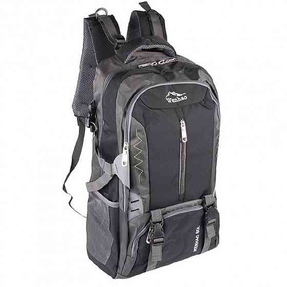Рюкзак туристичний Wenhao 50 л чорний R506083-BK Київ