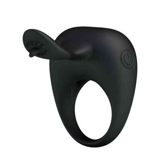 Ерекційне кільце - Pretty Love Stimulating Tonguo Penis Ring Black Sex Aura Київ