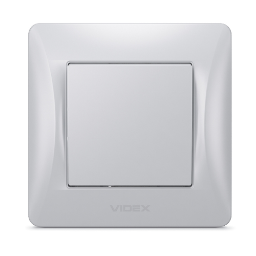 BINERA срібний шовк Вимикач внутрішній 1кл Videx Житомир