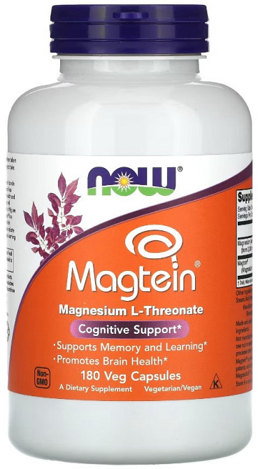 Магний L-треонат NOW Magtein 180 vcaps Киев - изображение 1