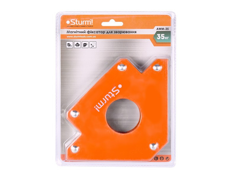Магнітний фіксатор для зварювання 35 кг 45°/90°/135° Sturm AWM-35 (читувати опис) Рівне - фото 1