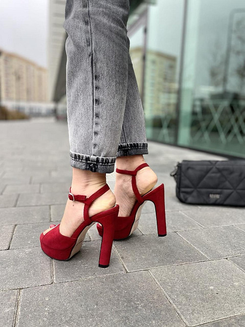 Nivelle Босоніжки жіночі NIVELLE 1825/9510-12004 червоні (літо, замша натуральна) (3718) лише 3 Коломия - фото 6