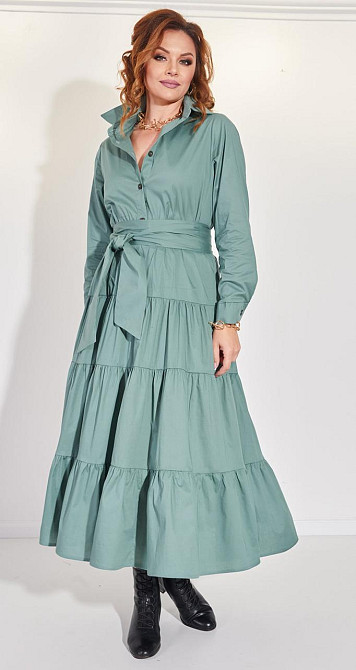 Коттоновое платье с оборками (48) Киев - изображение 2