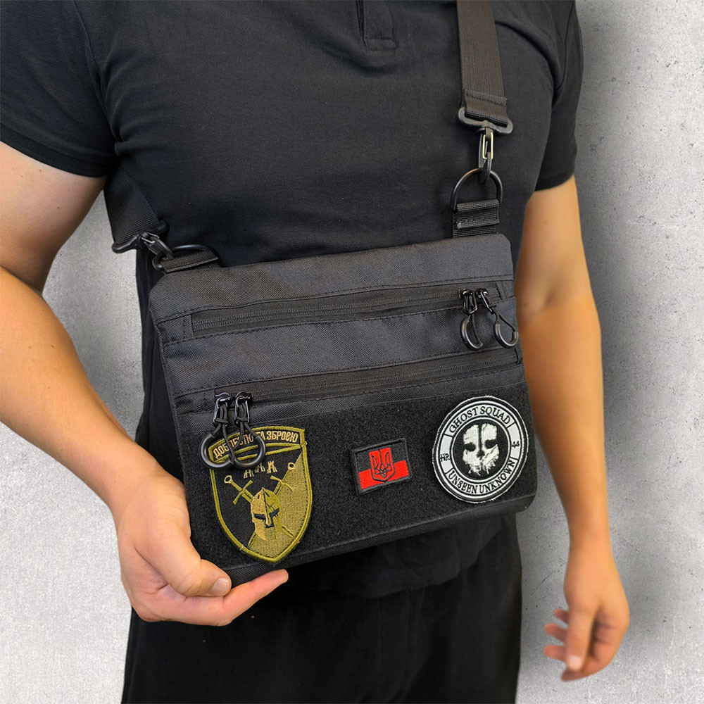 Мужская тактическая сумка барсетка через плечо, Сумка натовская тактическая, Сумки мужские тактические JD-88 Львов - изображение 17