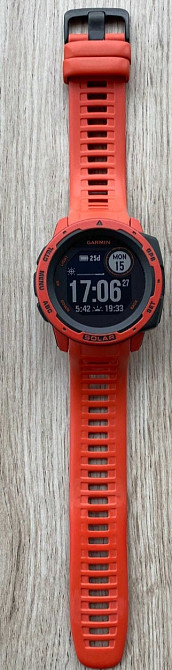 СМАРТ - Часы: Garmin Instinct Solar Flame Red. Киев - изображение 1