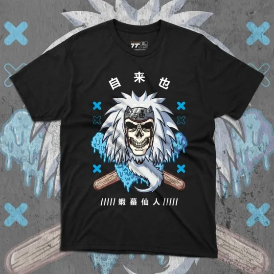 Футболка для подростка мальчика с принтом Наруто Джирайя Dead Edition Размер 160 Anime10108 Днепр